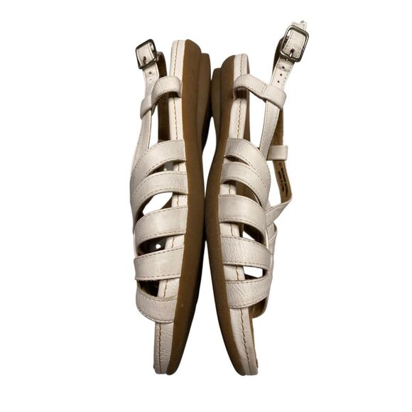 Yuu White Strappy Woven Sandals Womens Size 6.5 M Flat Casual Summer Shoes Beach - Picture 2 of 10